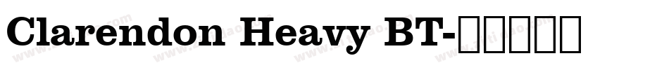 Clarendon Heavy BT字体转换